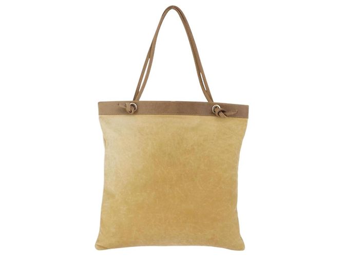 Borsa a tracolla LOEWE Anagram in pelle beige e oro autentica bs36682 D'oro - vista 3