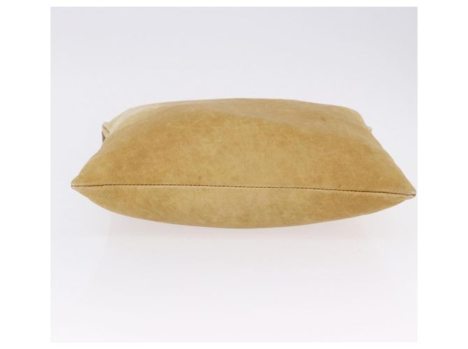 Borsa a tracolla LOEWE Anagram in pelle beige e oro autentica bs36682 D'oro - vista 7