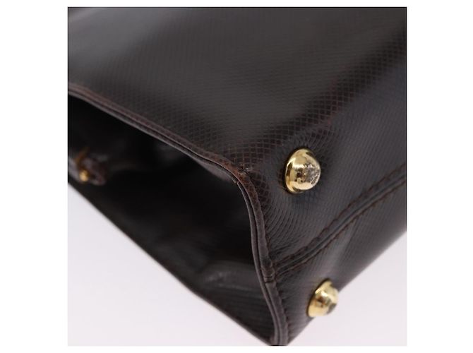 Borsa BOTTEGA VENETA in pelle marrone scuro oro Auth bs36434 D'oro - vista 17