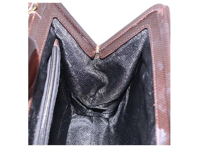 Borsa BOTTEGA VENETA in pelle marrone scuro oro Auth bs36434 D'oro - vista 18