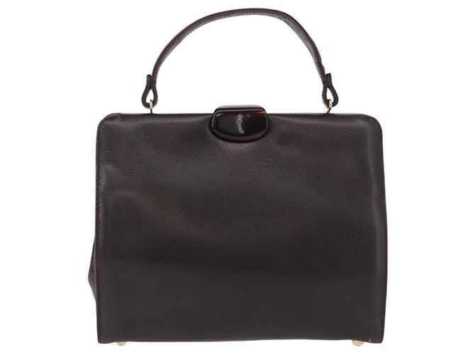 Borsa BOTTEGA VENETA in pelle marrone scuro oro Auth bs36434 D'oro - vista 2