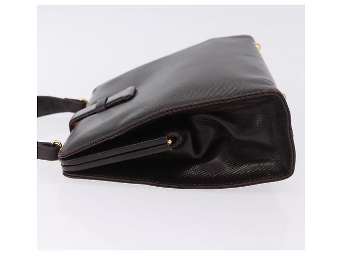Borsa BOTTEGA VENETA in pelle marrone scuro oro Auth bs36434 D'oro - vista 4