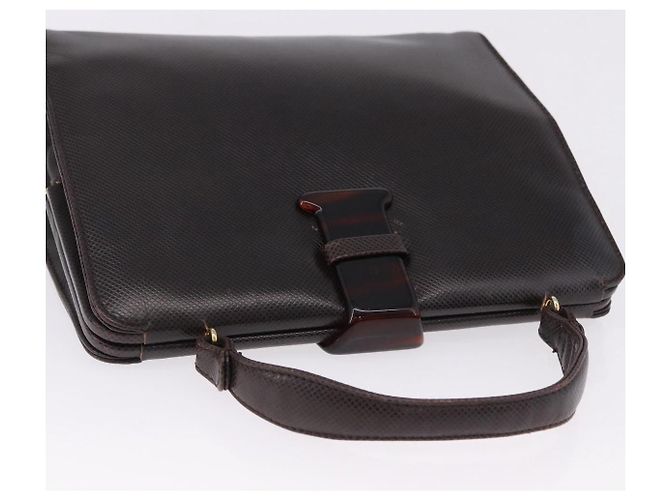 Borsa BOTTEGA VENETA in pelle marrone scuro oro Auth bs36434 D'oro - vista 6