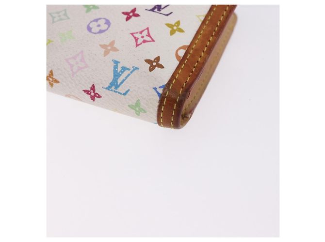 LOUIS VUITTON Multicolor Porte MonnaieViennois Wallet White M92987 Auth 191958 Bianco - vista 14