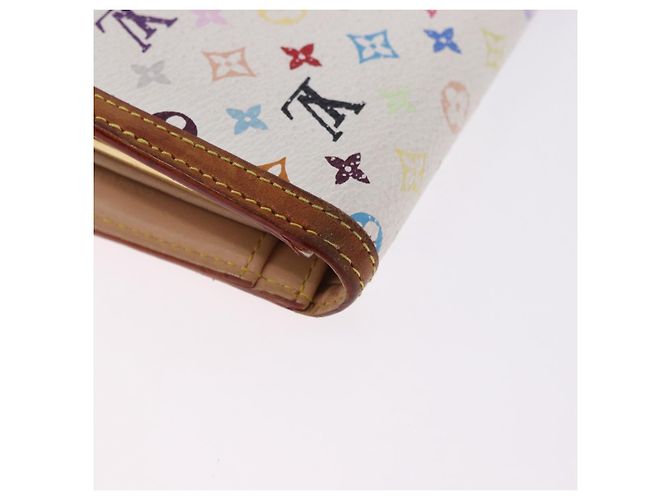 LOUIS VUITTON Multicolor Porte MonnaieViennois Wallet White M92987 Auth 191958 Bianco - vista 15