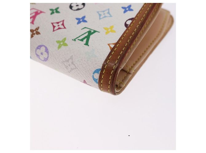 LOUIS VUITTON Multicolor Porte MonnaieViennois Wallet White M92987 Auth 191958 Bianco - vista 16