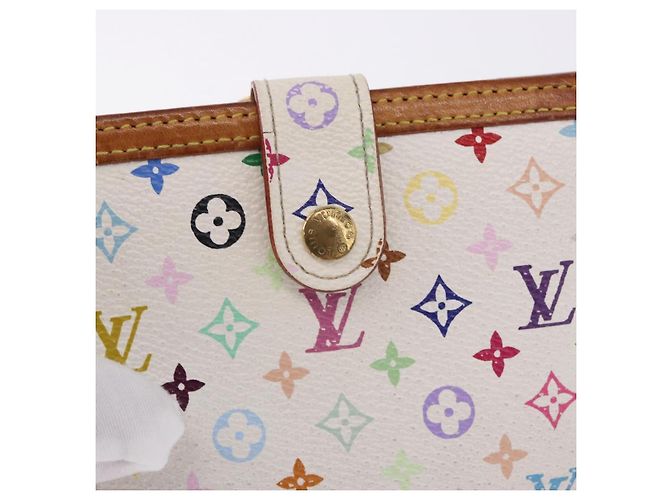 LOUIS VUITTON Multicolor Porte MonnaieViennois Wallet White M92987 Auth 191958 Bianco - vista 17
