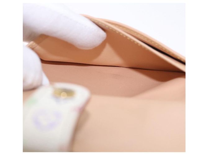 LOUIS VUITTON Multicolor Porte MonnaieViennois Wallet White M92987 Auth 191958 Bianco - vista 19