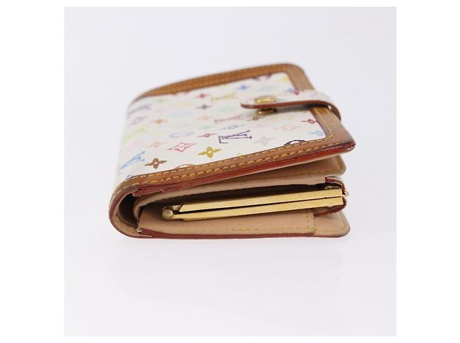 LOUIS VUITTON Multicolor Porte MonnaieViennois Wallet White M92987 Auth 191958 Bianco - vista 3