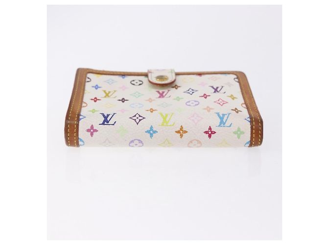 LOUIS VUITTON Multicolor Porte MonnaieViennois Wallet White M92987 Auth 191958 Bianco - vista 6