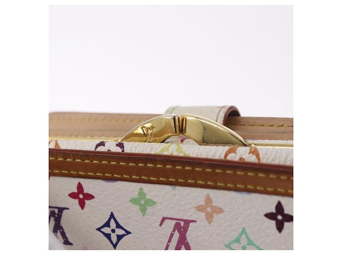 LOUIS VUITTON Multicolor Porte MonnaieViennois Wallet White M92987 Auth 191958 Bianco - vista 8