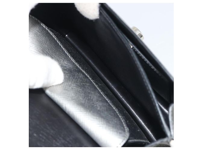 Borsa a tracolla PRADA pelle Saffiano Silver Auth bs36601 Argento - vista 10
