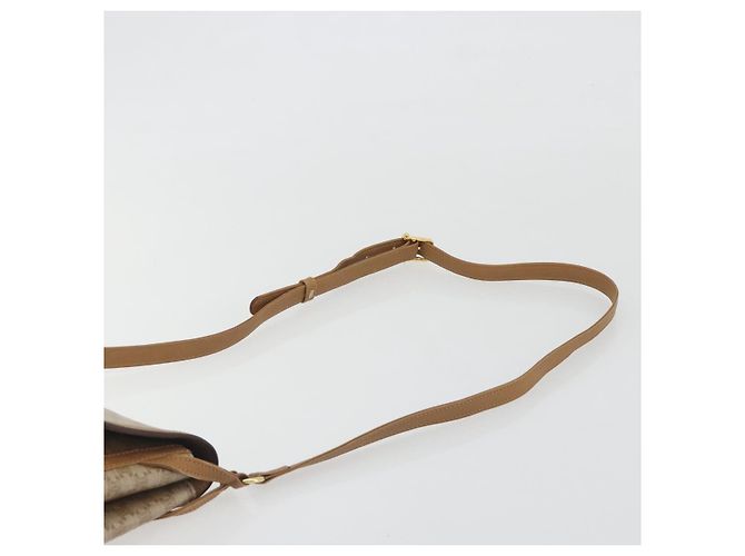 Céline Borsa a Tracolla CELINE Macadam PVC Pelle Beige Tono Oro Auth 194144A - vista 8