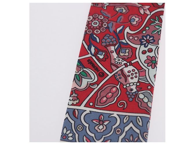 Hermès HERMES Twilly Seidenschal Rot authentisch 193601M - Ansicht 13