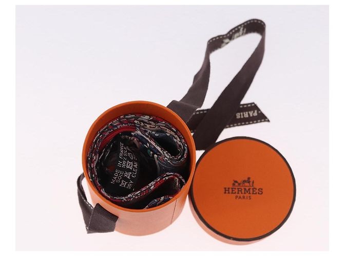 Hermès HERMES Twilly Seidenschal Rot authentisch 193601M - Ansicht 14