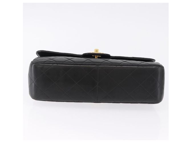 Borsa CHANEL Matelasse Double Face in pelle d'agnello nera e oro CC Auth 194872SAM Nero D'oro - vista 6