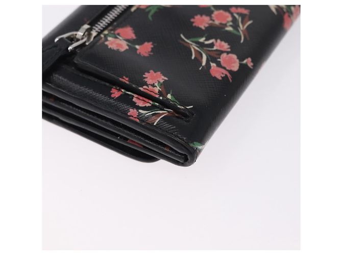 Saffiano PRADA Langbeutel aus Safiano-Leder Schwarz Silber Auth bs36436 - Ansicht 15