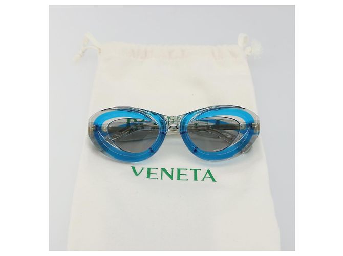 Occhiali da sole BOTTEGA VENETA Plastica Blu Auth BA14131M - vista 12