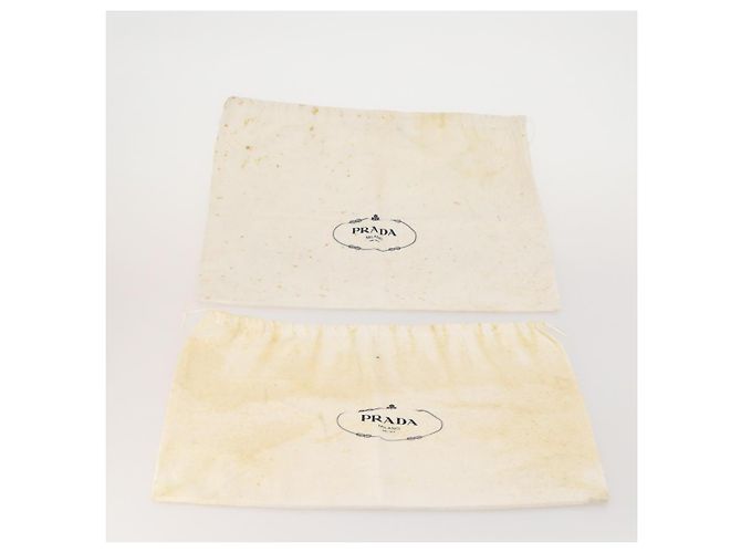 PRADA Dust Bag Baumwoll-Set, 20 Stück, Weiß, Authentisch 191878 - Ansicht 10