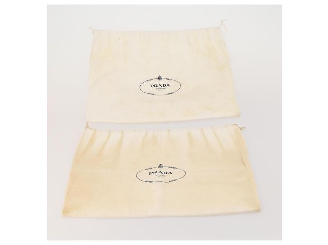 PRADA Dust Bag Baumwoll-Set, 20 Stück, Weiß, Authentisch 191878 - Ansicht 12