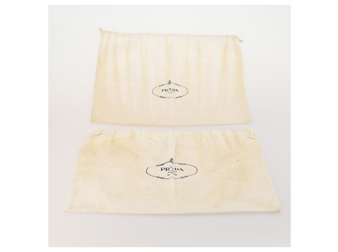 PRADA Dust Bag Baumwoll-Set, 20 Stück, Weiß, Authentisch 191878 - Ansicht 14