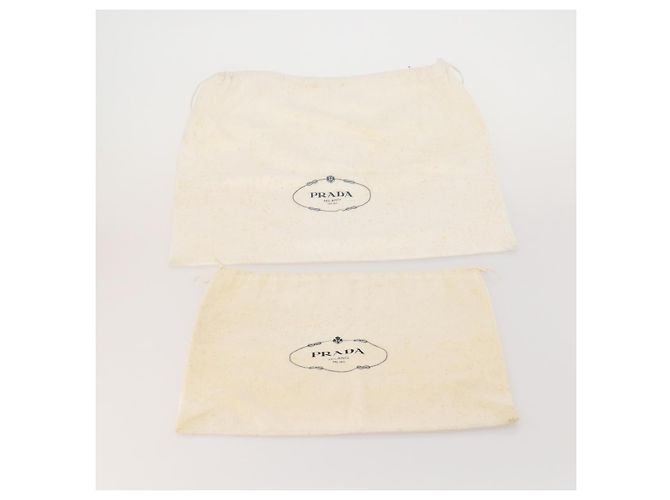 PRADA Dust Bag Baumwoll-Set, 20 Stück, Weiß, Authentisch 191878 - Ansicht 16