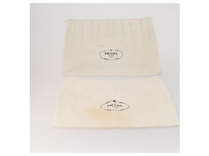 PRADA Dust Bag Baumwoll-Set, 20 Stück, Weiß, Authentisch 191878 - Ansicht 8
