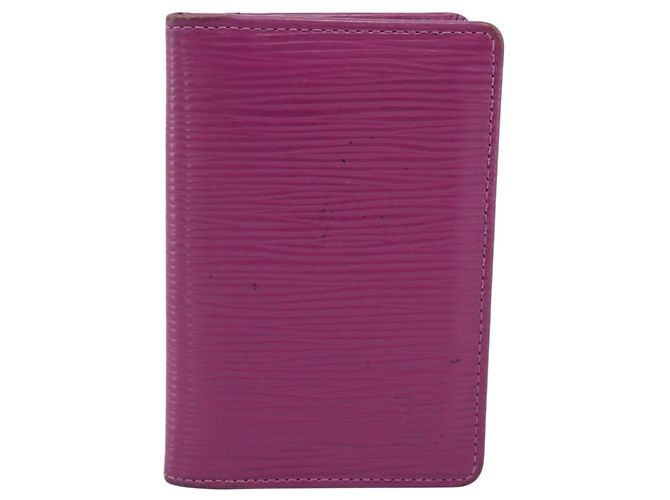 LOUIS VUITTON Epi Organizer De Poch Card Case Wine Red LV Auth 192440A Burdeos - vista 13