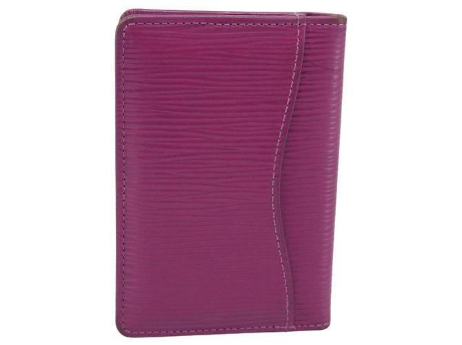 LOUIS VUITTON Epi Organizer De Poch Card Case Wine Red LV Auth 192440A Burdeos - vista 2