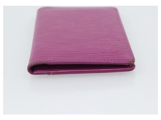 LOUIS VUITTON Epi Organizer De Poch Card Case Wine Red LV Auth 192440A Burdeos - vista 6