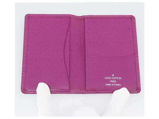 LOUIS VUITTON Epi Organizer De Poch Card Case Wine Red LV Auth 192440A Burdeos - vista 8