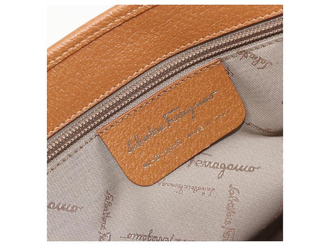 Borsa Tote Salvatore Ferragamo Gancini Canvas Rossa Argento Auth 193384V Rosso - vista 11