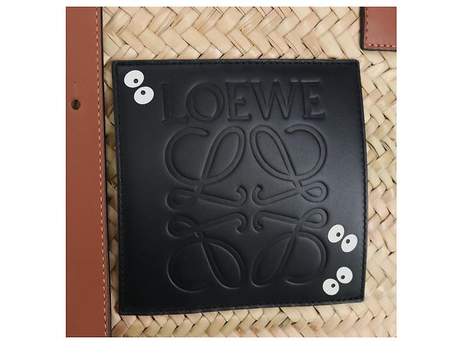 LOEWE Studio Ghibli My Neighbor Totoro Basket Medium Soot Sprites Auth 167475SAM Marrone Beige - vista 18
