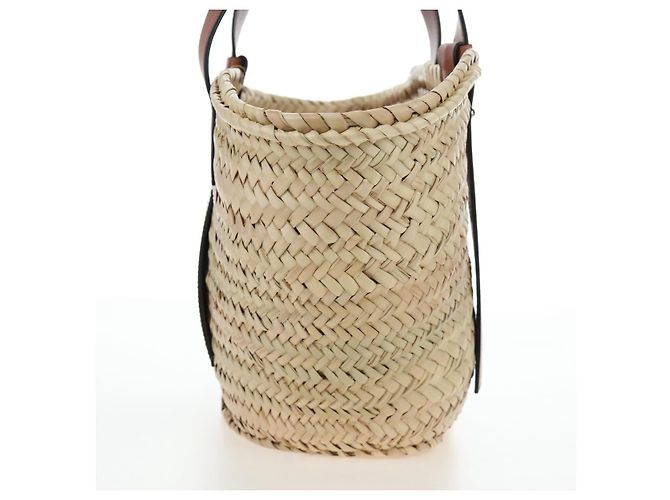 LOEWE Studio Ghibli My Neighbor Totoro Basket Medium Soot Sprites Auth 167475SAM Marrone Beige - vista 3