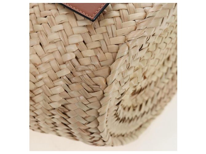 LOEWE Studio Ghibli My Neighbor Totoro Basket Medium Soot Sprites Auth 167475SAM Marrone Beige - vista 8