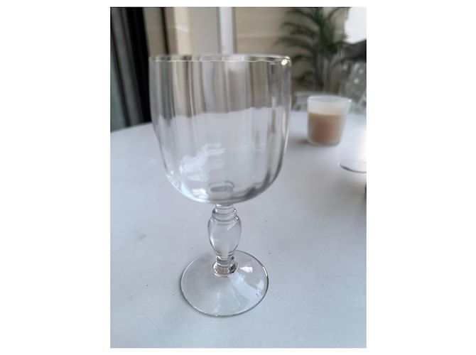Baccarat Set de 2 verres à vin en cristal Argenté - vue 2