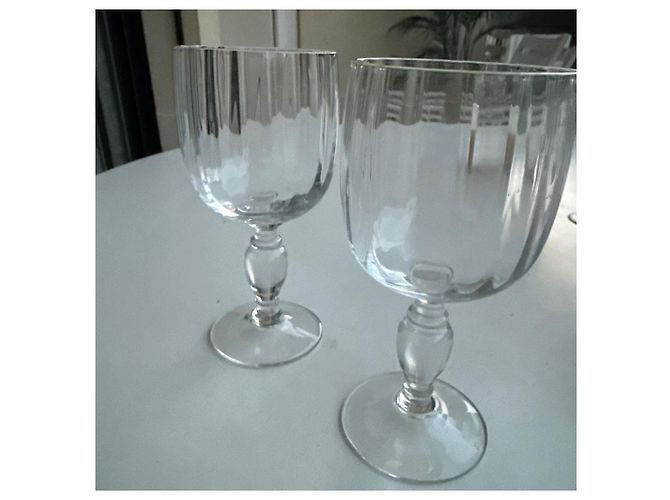 Baccarat Set de 2 verres à vin en cristal Argenté - vue 3
