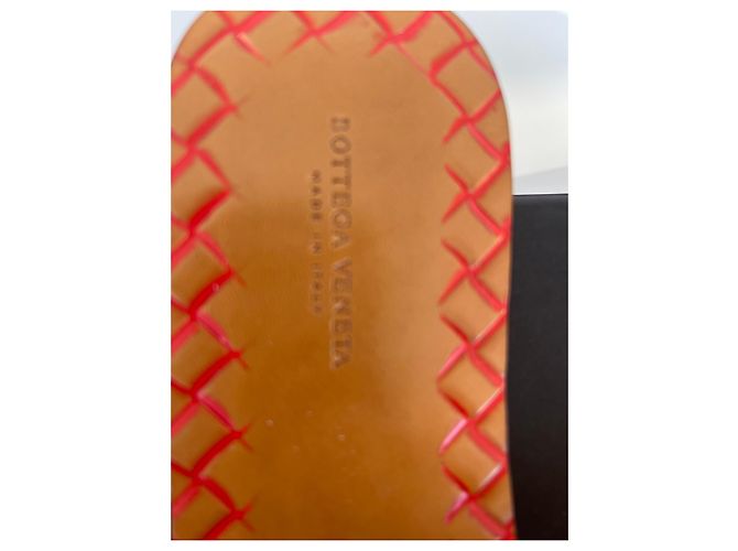 Bottega Veneta Leder-Mules Orange - Ansicht 6