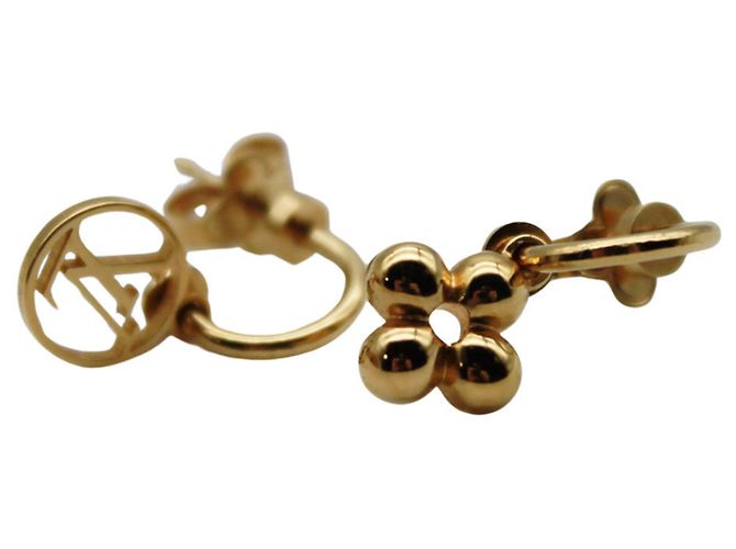Orecchini a goccia placcati in oro Louis Vuitton D'oro - vista 3