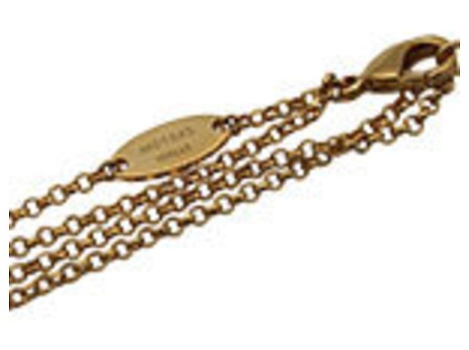 Collana Louis Vuitton strass dorata D'oro - vista 5