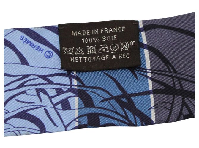 Hermès Foulard Hermes Jungle Love Rainbow Blu - vista 4