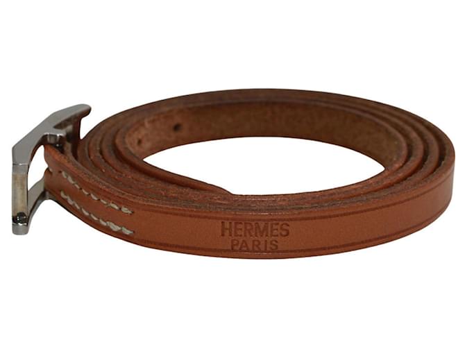 Hermès Pulsera Charm Hapi Hermes Castaño - vista 4