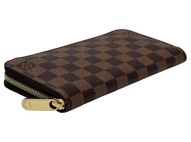 Louis Vuitton Damier Langbeutel Braun Damier ebene - Ansicht 3