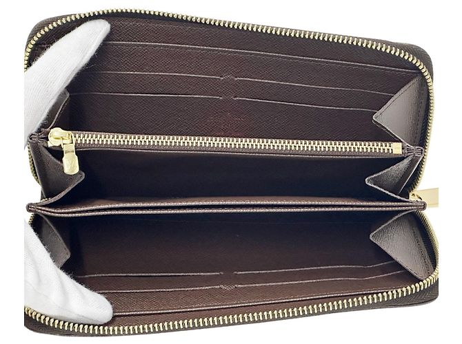 Louis Vuitton Damier Langbeutel Braun Damier ebene - Ansicht 4