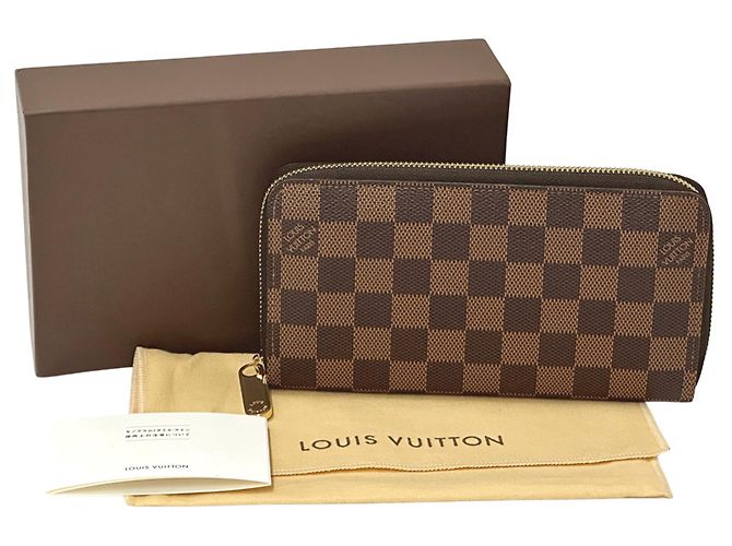 Louis Vuitton Damier Langbeutel Braun Damier ebene - Ansicht 6