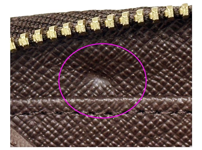 Louis Vuitton Damier Langbeutel Braun Damier ebene - Ansicht 7