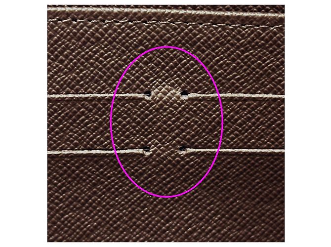 Louis Vuitton Damier Langbeutel Braun Damier ebene - Ansicht 8