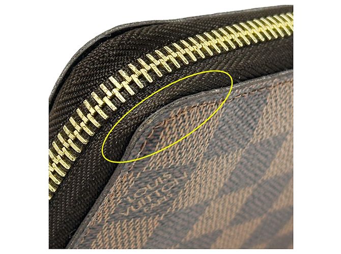 Louis Vuitton Damier Langbeutel Braun Damier ebene - Ansicht 9