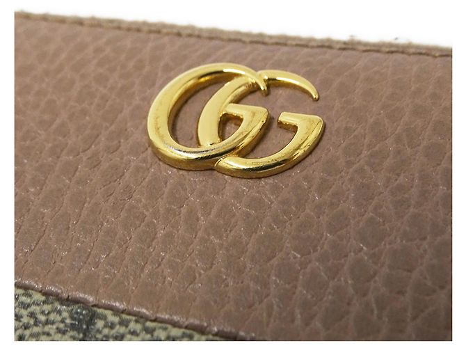 Cartera larga Gucci GG Supreme Castaño Beige - vista 13