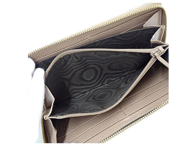 Cartera larga Gucci GG Supreme Castaño Beige - vista 7